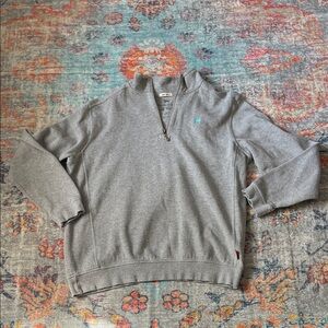 The Black Dog Gray Zip-Up Sweater